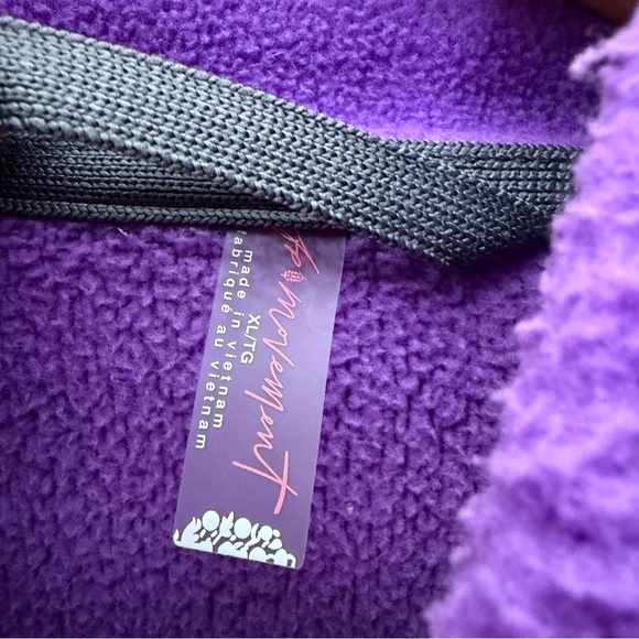 Free People FP Movement Hit the Slopes Fleece Quarter Zip Pullover Jacket XL *A - Picture 6 of 10